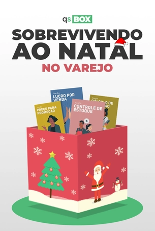 card com titulo sobrevivendo ao natal no varejo e caixa natalina com diversas planilhas excel gratuitas dentro