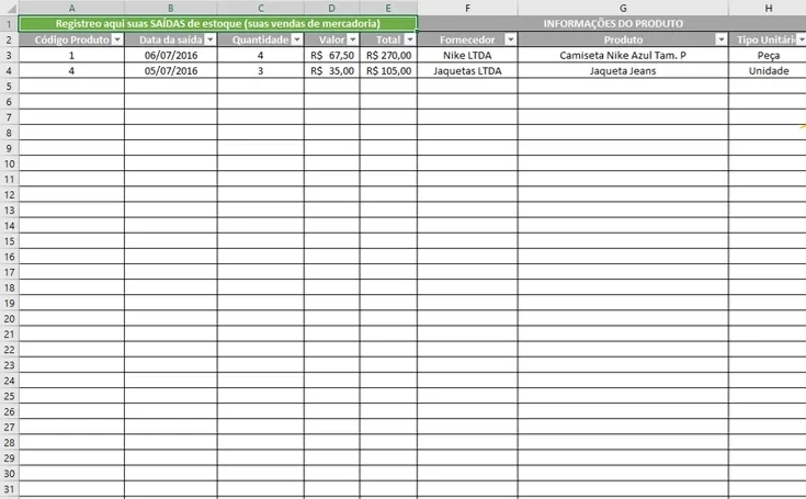 Planilha Excel GRÁTIS de Controle de Estoque [Baixe AGORA]